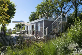 Mietunterkunft - Cottage Bahia Lodge Premium 2 Zimmer - Yelloh ! Village Les Mouettes
