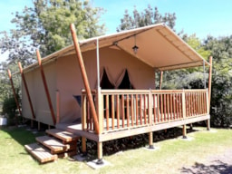 Location - Tente Lodge 30 M² (Sans Sanitaires) - Camping Le Transat