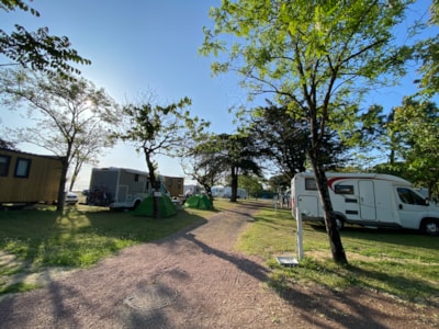 Pitch tent, caravan or motor home + 1 car — 2