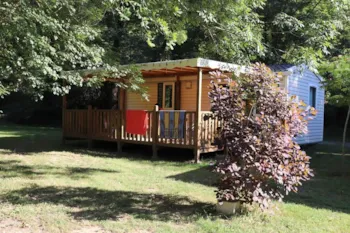 Mietunterkunft - Mobilheim Candour  29 M² 2/5 Personen +  Überdachte Terrasse 21 M² - Camping la Prade