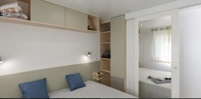 Mobil Home Via Aurea Confort 34 M2 2/6 Personnes  Clim Avec Terrasse Semi Couverte De 16M²