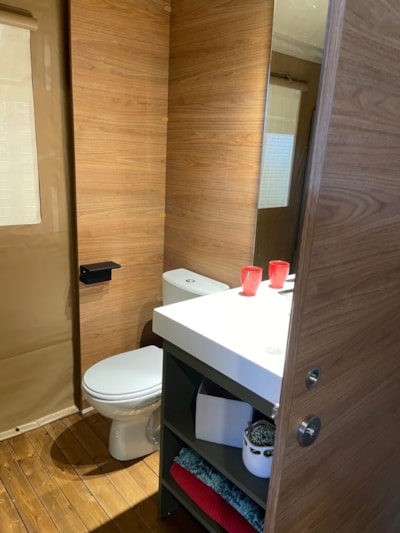 safari lodge 28m² with sanitary facilities
