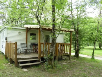 Mietunterkunft - Mobilheim Lizert 24 M² Überdachte Terrasse 9 M² - Camping la Prade
