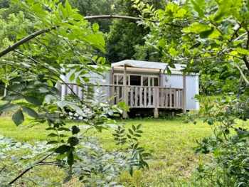 Mietunterkunft - Mobilheim Via Aurea Komfort 34 M2 2/6 Personen  Heizung/Klimaanlage Mit Halbüberdachter Terrass - Camping la Prade