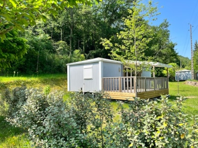 Mobile home VIA AUREA comfort 34 m2 2/6 people  air conditioning with semi-covered terr