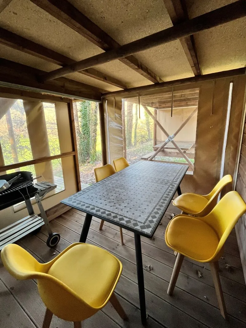 Nid Ecolodge Duplex 46 M² Mi Toile Mi Bois Sur Plancher Réhaussé