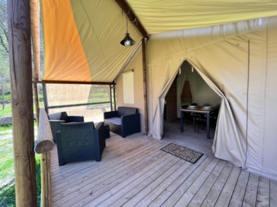 safari lodge 28m² with sanitary facilities