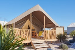 Huuraccommodatie(s) - Woody Lodge 24 M² Met Sanitair - Camping la Prade