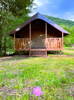 Huuraccommodatie(s) - Woody Lodge 24 M² Met Sanitair - Camping la Prade