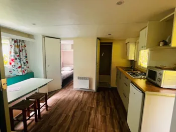 Huuraccommodatie(s) - Stacaravan Lizert 29 M², Overdekt Terras Van 9 M² - Camping la Prade