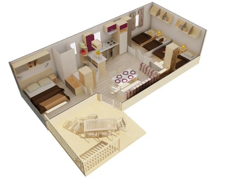 Cottage Louisiane - 3 Chambres