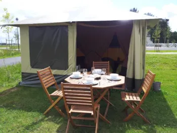 Mietunterkunft - Bungalodge 2 Zimmer - Camping Aquarev