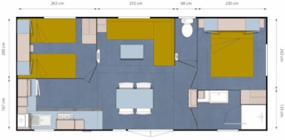 Mobile Home Ophéa Forêt 2 bedrooms 31m²