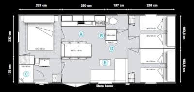 Mobile Home Pep's 3 bedrooms 33m²