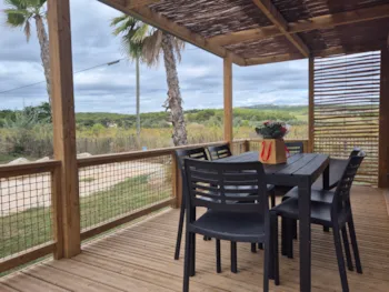 Mietunterkunft - Cottage Premium 2 Schlafzimmer - Camping Paradis  Soleil d'Oc