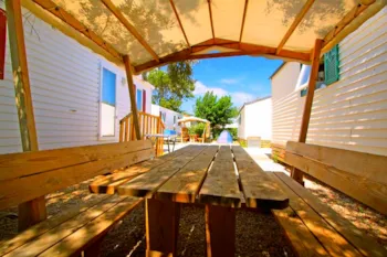 Mietunterkunft - Mobilheim Eco 2 Schlafzimmer - Camping Paradis  Soleil d'Oc