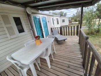 Mietunterkunft - Mobilheim Confort+ 3 Schlafzimmer - Camping Paradis  Soleil d'Oc