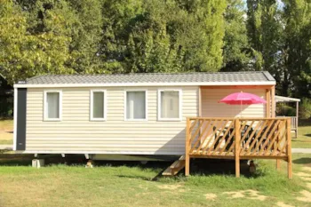 Mietunterkunft - Mobil Home Confort 3 Schlafzimmer - Camping Paradis  Soleil d'Oc