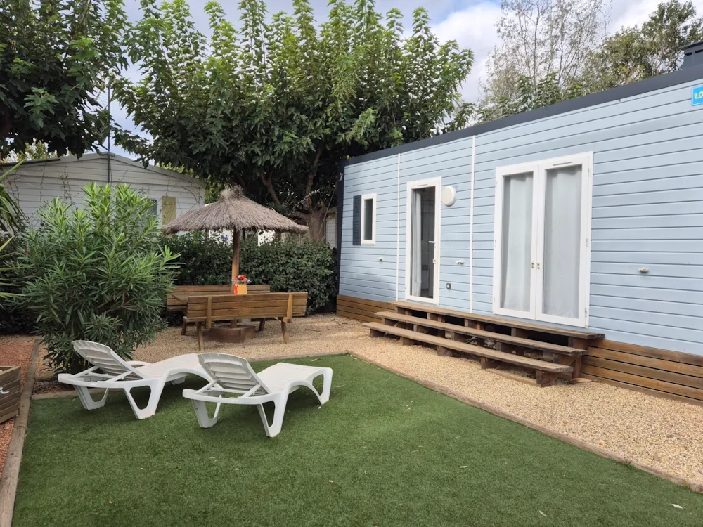 Location - Mobil-Home Confort+ 2 Chambres 4P D - Camping Paradis  Soleil d'Oc