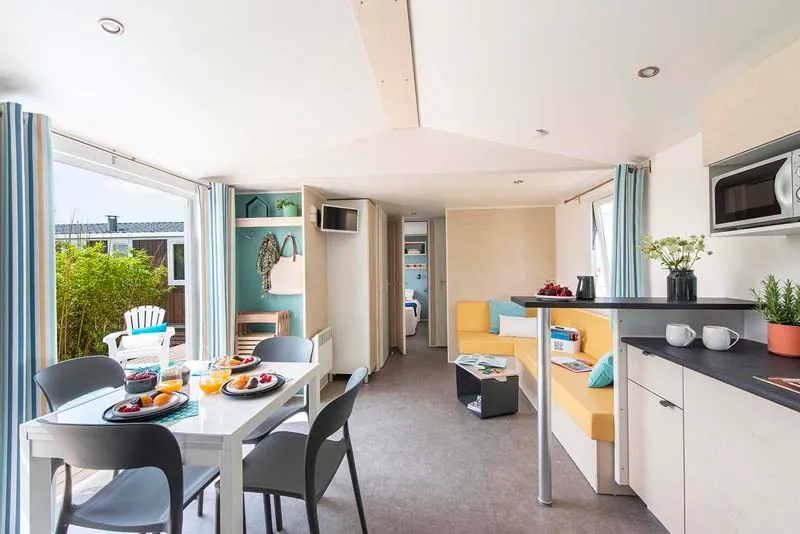 Mietunterkunft - Mobilheim Grand Comfort - 4 Schlafzimmer - Camping Au Vert de l'Authie