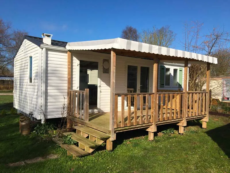 Mietunterkunft - Mobilheim Grand Comfort - 2 Schlafzimmer - Camping Au Vert de l'Authie