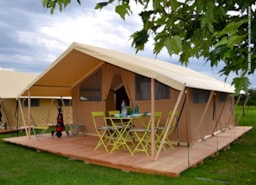 Location - Tente(19 M2) - AIROTEL Camping Les Trois Lacs