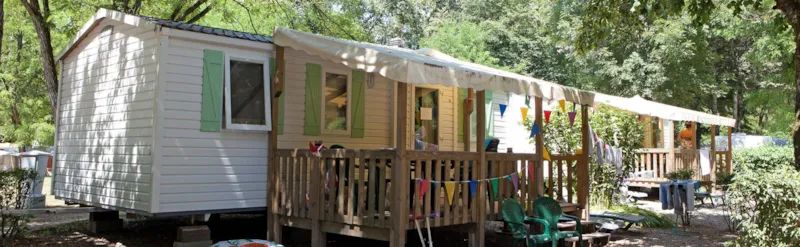 Mobil Home Confort Avec Terrasse Couverte (27.50 M²)