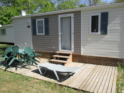 Mietunterkunft - Mobil Home Fidji( 28M2) - image n°2 - Camping Des 3 Lacs