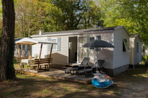 Mietunterkunft - Mobil Home Fidji( 28M2) - image n°1 - Camping Des 3 Lacs