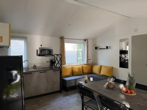Huuraccommodatie(s) - Stacaravan Santa Fe (31 M²) - image n°2 - Camping Des 3 Lacs