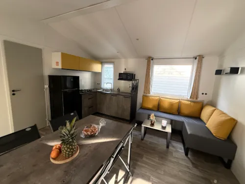 Huuraccommodatie(s) - Stacaravan Santa Fe (31 M²) - image n°3 - Camping Des 3 Lacs