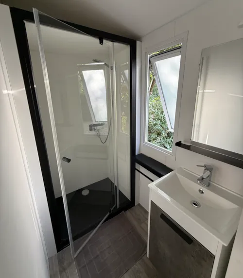 Huuraccommodatie(s) - Stacaravan Santa Fe (31 M²) - image n°4 - Camping Des 3 Lacs