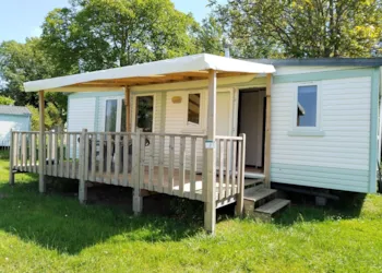 Mietunterkunft - Mobilheim Confort Tv - 2 Schlafzimmer + Terrasse - - Flower Camping Des 2 Rivières