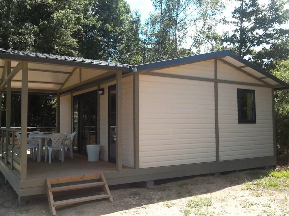 Huuraccommodatie(s) - Luxe Chalet  41M² Met Vaatwasser En 3 Slaapkamer - Camping Les Chelles