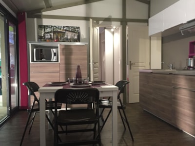 Chalet luxe, 3 bedrooms with dishwasher, 41m².