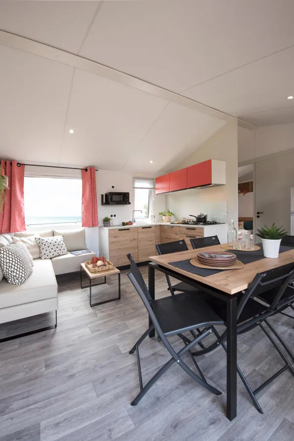 Huuraccommodatie(s) - Stacaravan  31 M² - 3 Slaapkamers - Camping Les Chelles