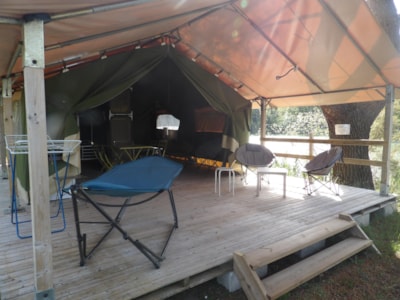 Tent Freeflower without toilet blocks + terrace côté étang — 4
