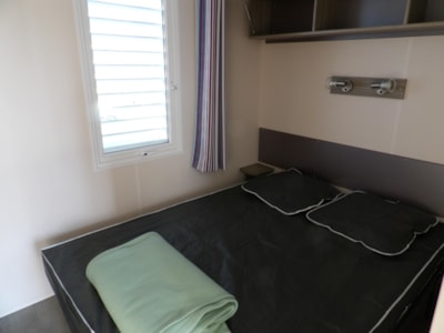 Mobile home Duo 17m² (1 bedroom) with covered terrace on campsite side — 4