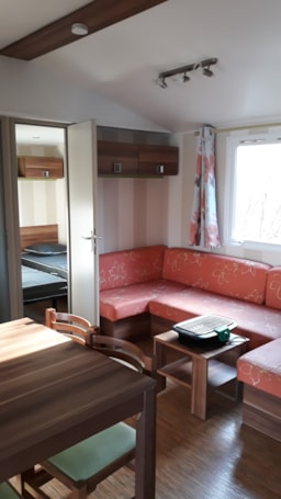 Alojamiento - Mobil Home Premium 35M2 Côté Étang 3 Bedrooms -  Camping Les Étangs Mina