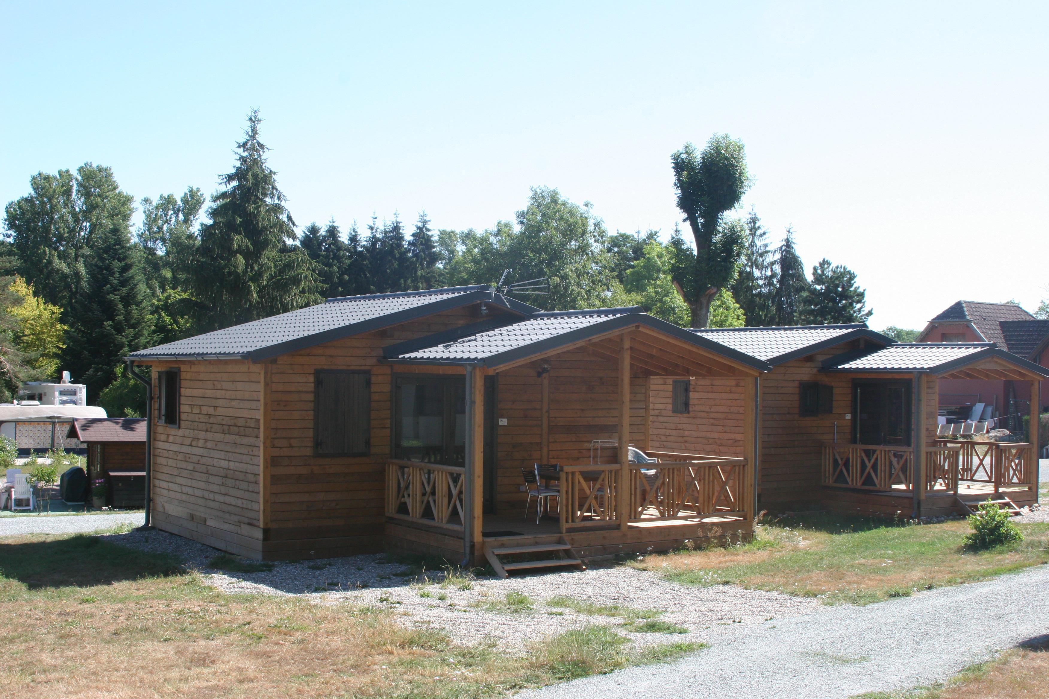 Location - Chalet En Bois - Camping Les Castors, Burnhaupt-le-Haut