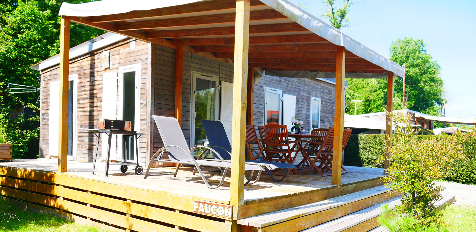 Location - Mobil-Home Confort - Camping Les Castors, Burnhaupt-le-Haut