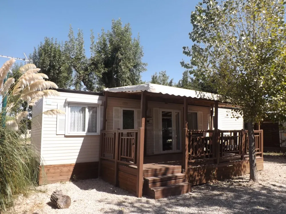 Mietunterkunft - Mobilheim 3 Zimmer 2 Badezimmer 40M² Klimaanlage - Camping Les Peupliers