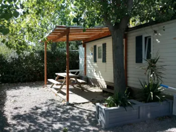 Mietunterkunft - Mobilheim Vintage 2 Zimmer 24-27M² Klimaanlage - Camping Les Peupliers