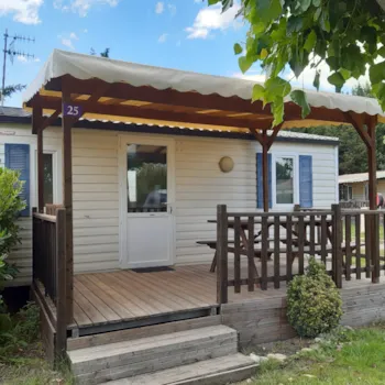 Mietunterkunft - Mobilheim Vintage 2 Zimmer 24-27M² Klimaanlage - Camping Les Peupliers
