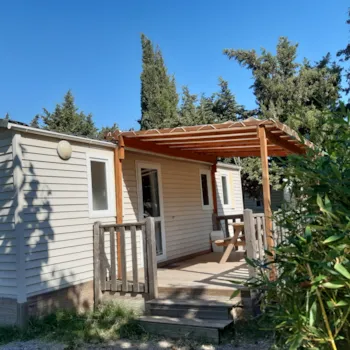 Mietunterkunft - Mobilheim 2 Zimmer 28-29M² Klimaanlage - Camping Les Peupliers