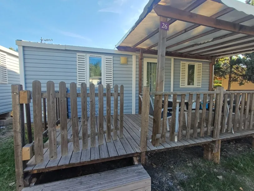 Location - Mobilhome Super Confort 2 Chambres Climatisé - Camping Les Peupliers