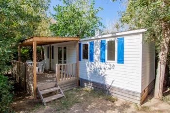 Mietunterkunft - Bungalow Atlantique Plus - 2 Zimmer - Klimaanlage - Camping Le Palais de la Mer