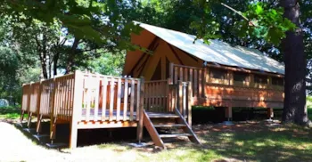 Mietunterkunft - Zelt-Hütte - 40M² - 2 Schlafzimmer - Camping Chez Gendron