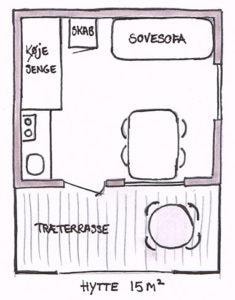 Hut 15m²