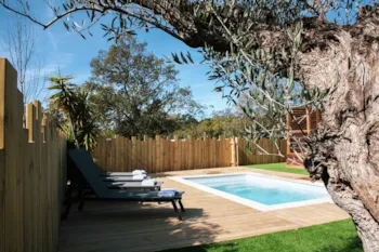 Location - Mobil-Home Prestige Côté Vignes - Piscine - Arrivée Samedi - Camping des Mûres